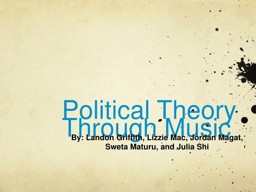 political theory through music