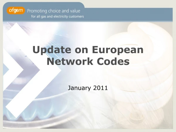 Update on European Network Codes