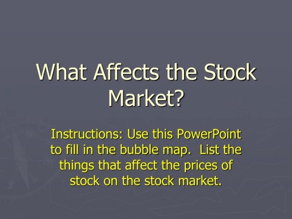 What Affects the Stock Market?
