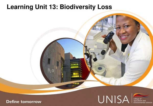 Learning Unit 13: Biodiversity Loss