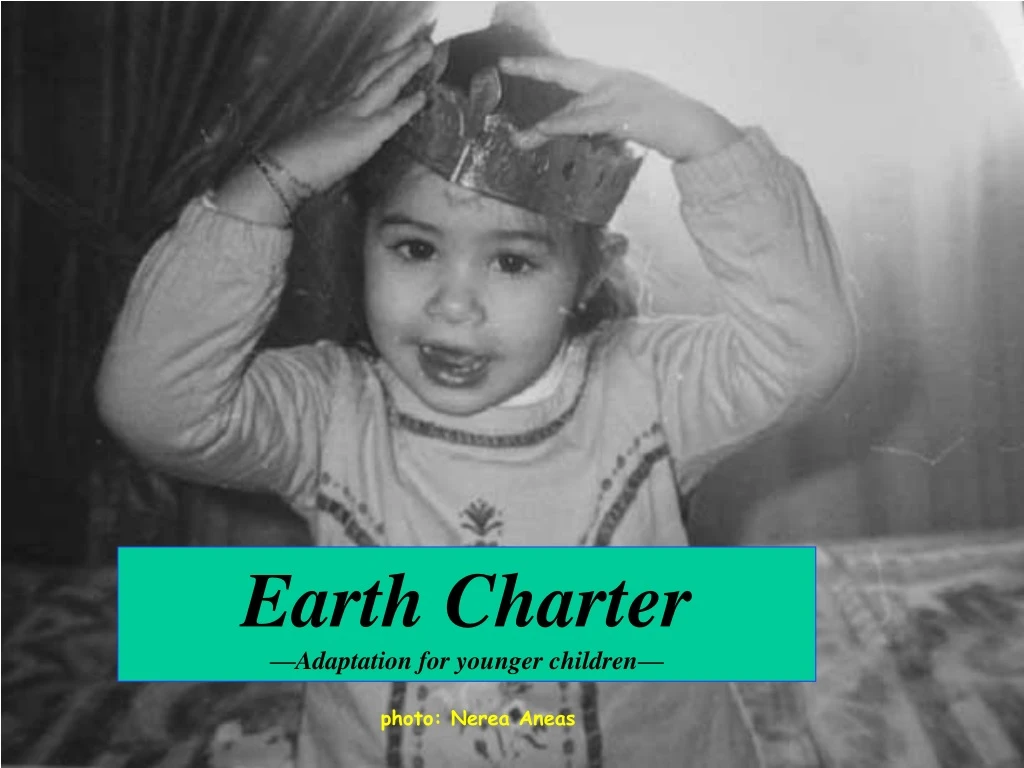 earth charter adaptation for younger children