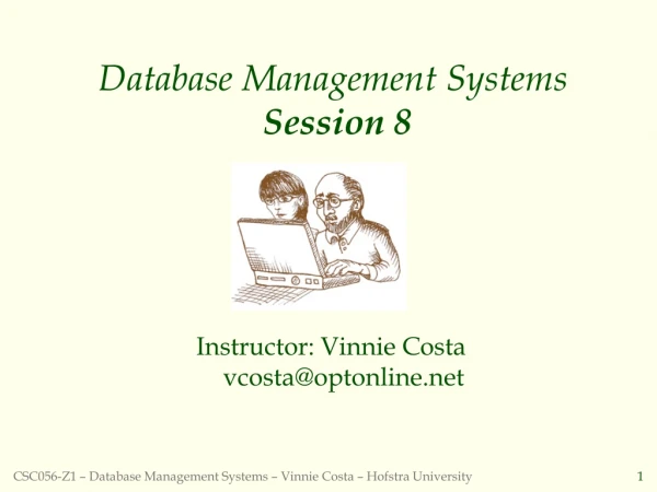Database Management Systems Session 8