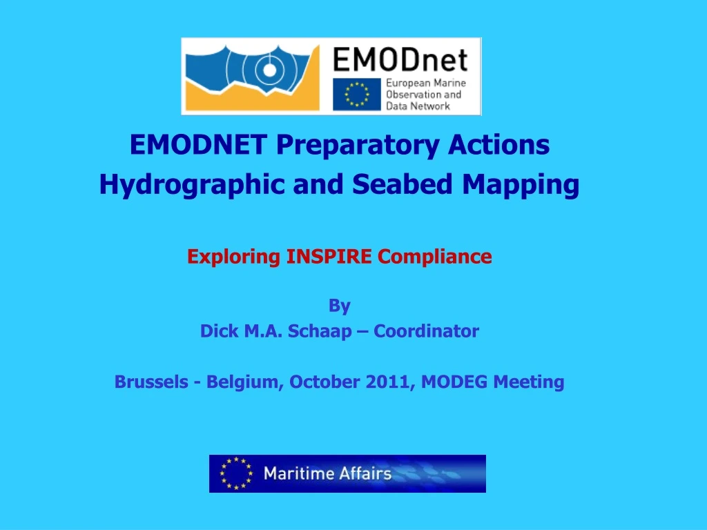 emodnet preparatory actions hydrographic