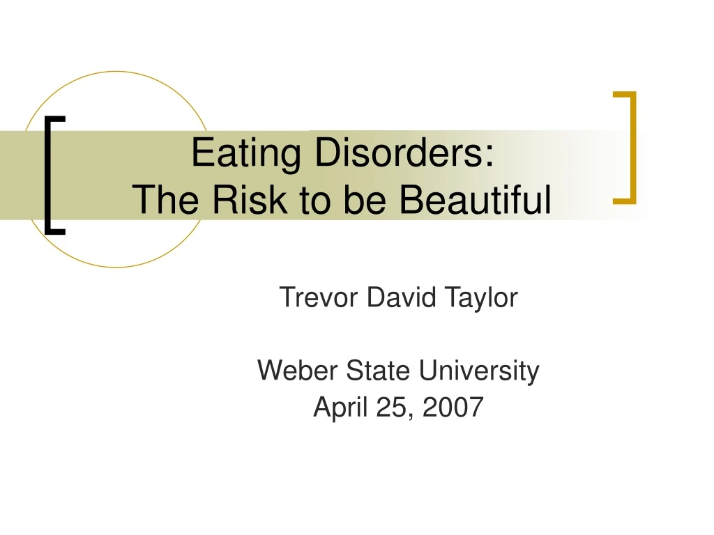 eating disorders the risk to be beautiful