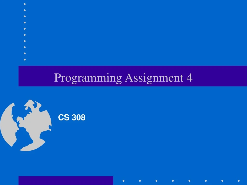 programming assignment 4