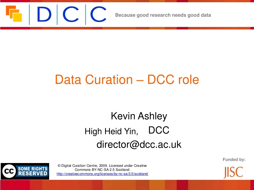 data curation dcc role