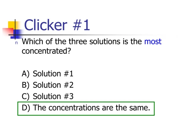 Clicker #1