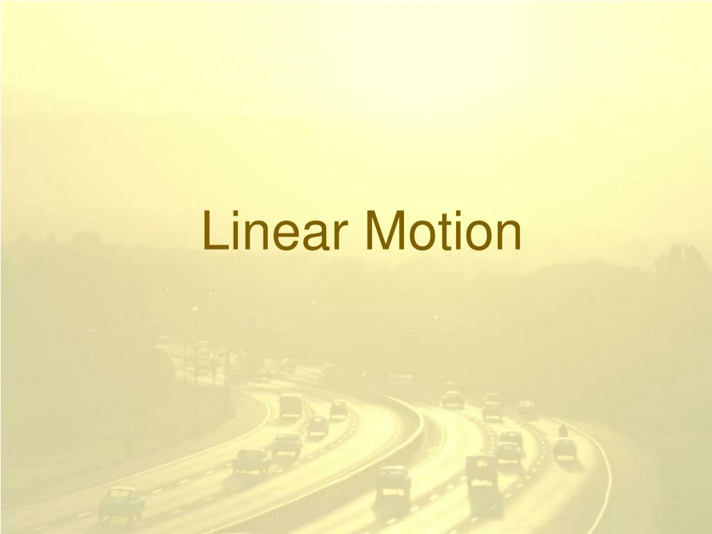 linear motion