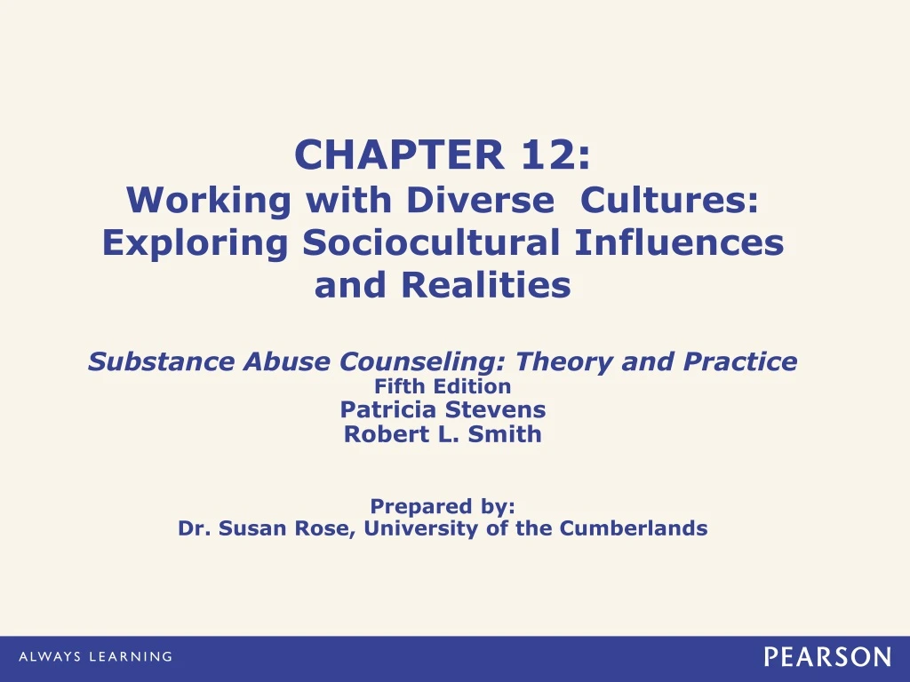 chapter 12 working with diverse cultures exploring sociocultural influences and realities