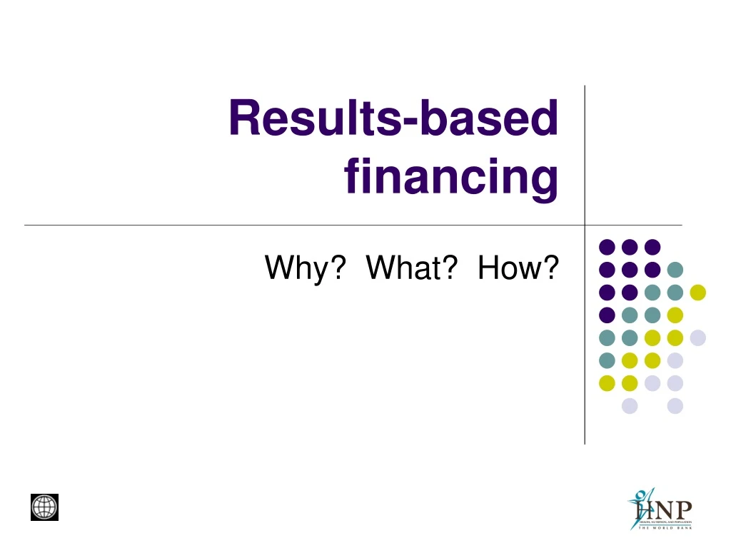 results based financing