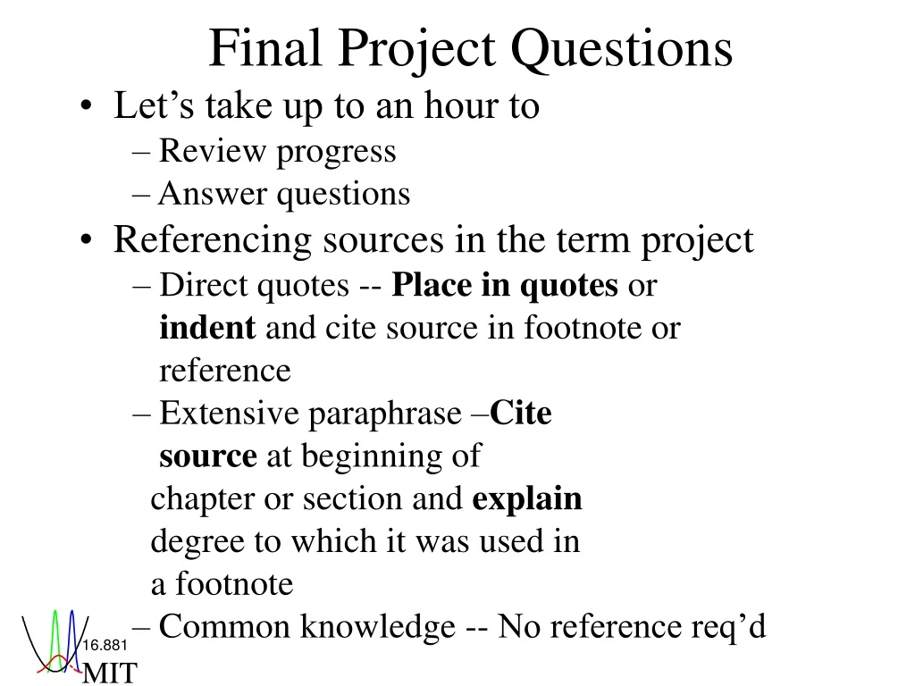 final project questions let s take up to an hour