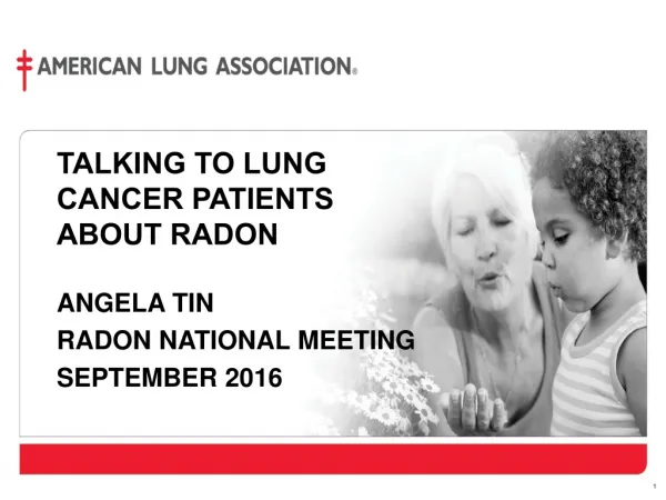 Talking to Lung cancer patients about radon
