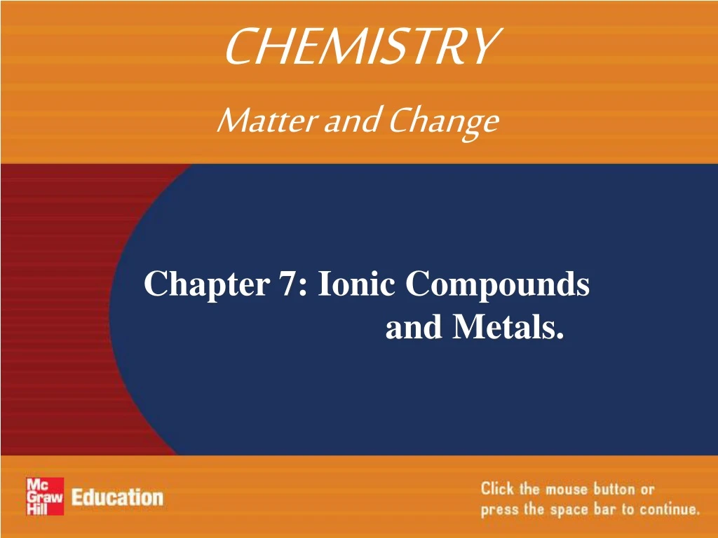 chemistry matter and change