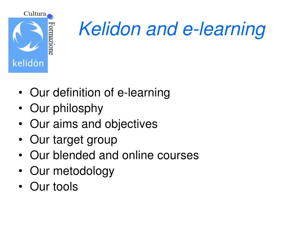 kelidon and e learning