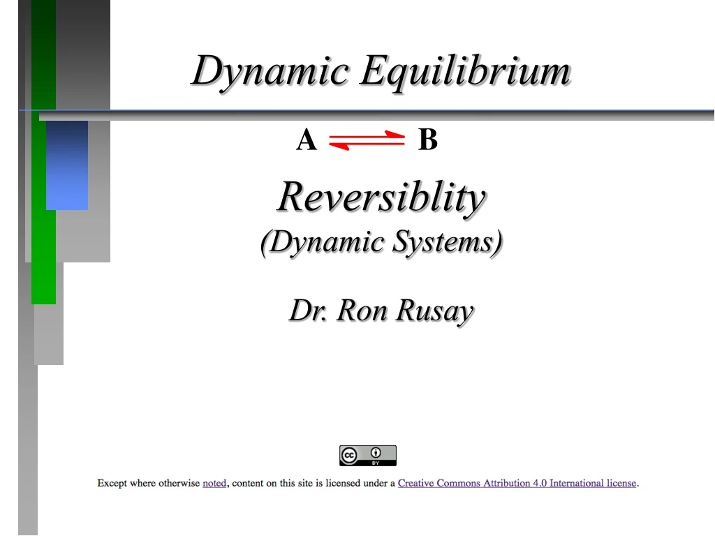 dynamic equilibrium reversiblity dynamic systems