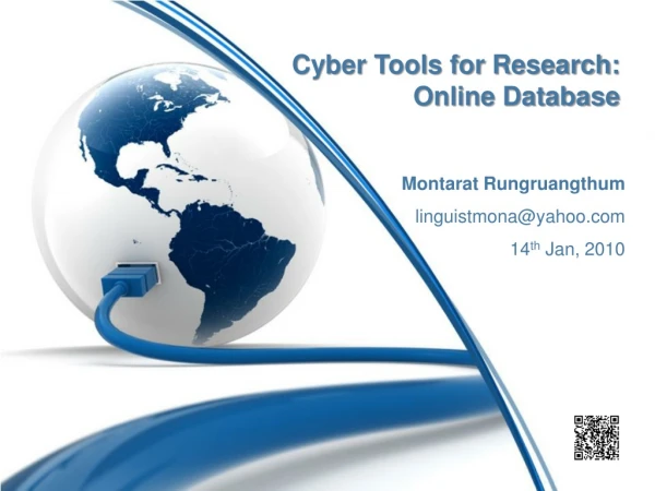 Cyber Tools for Research: Online Database