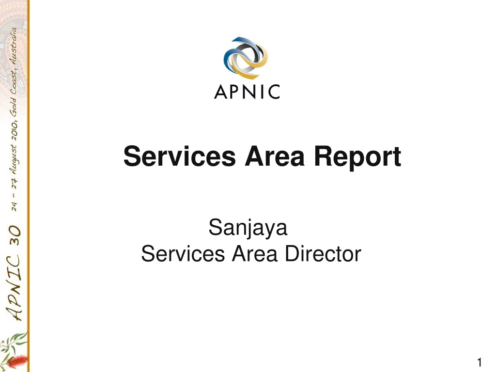 services area report