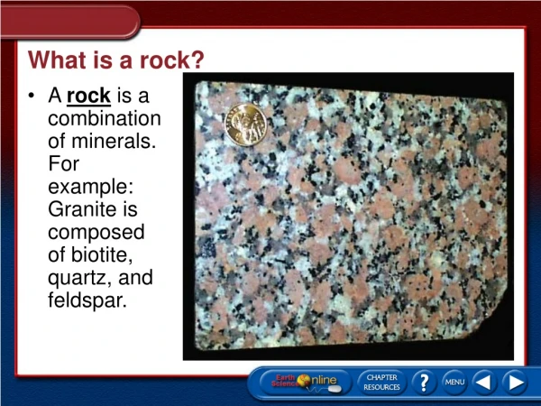 What is a rock?