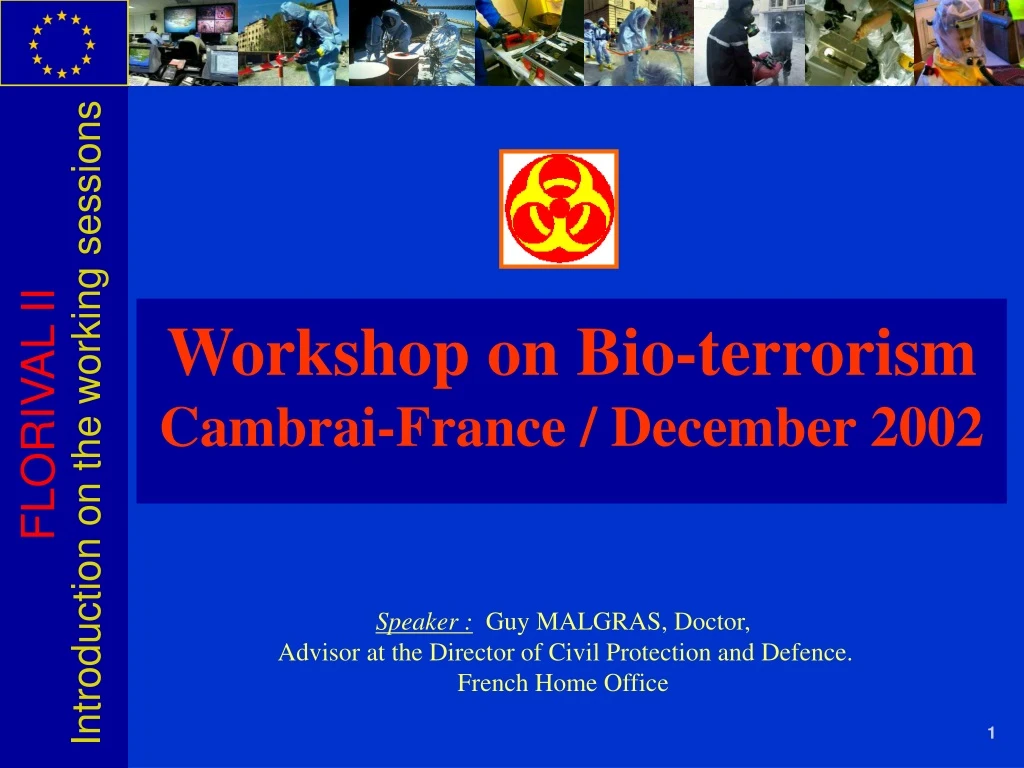 workshop on bio terrorism cambrai france december 2002