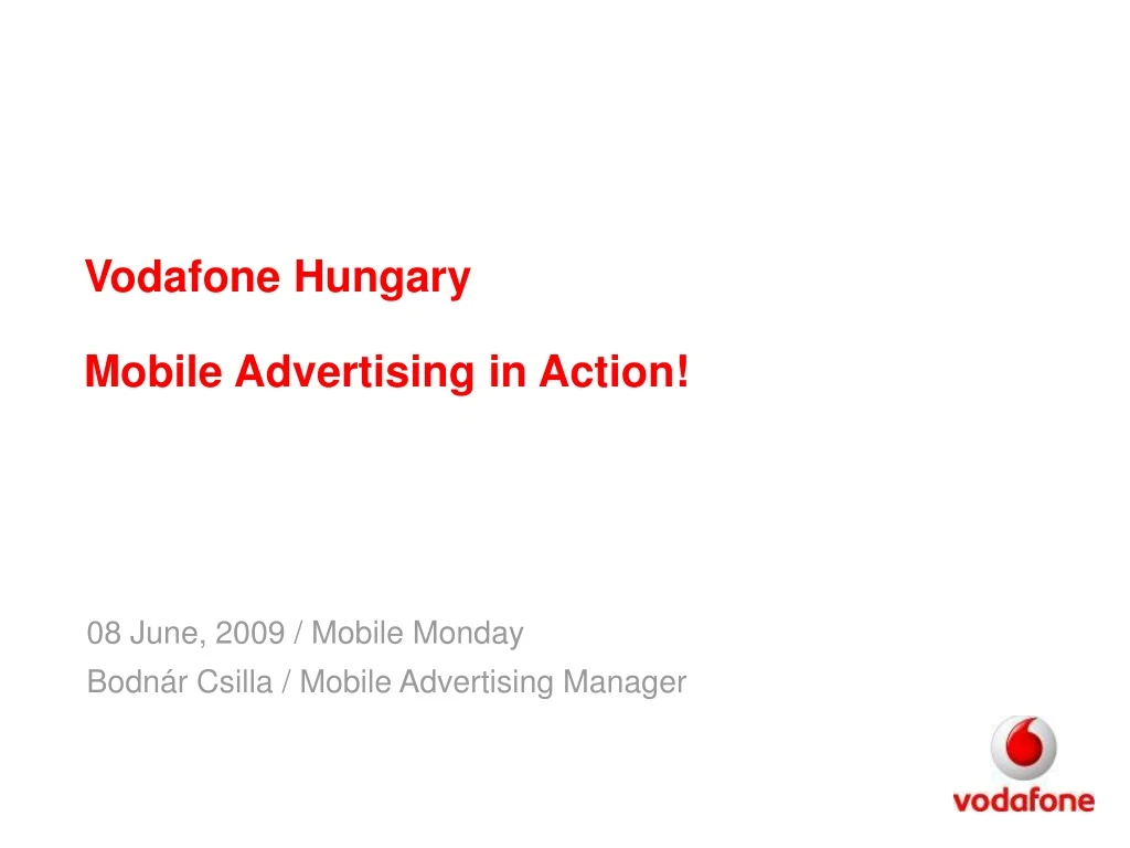 vodafone hungary mobile advertising in action