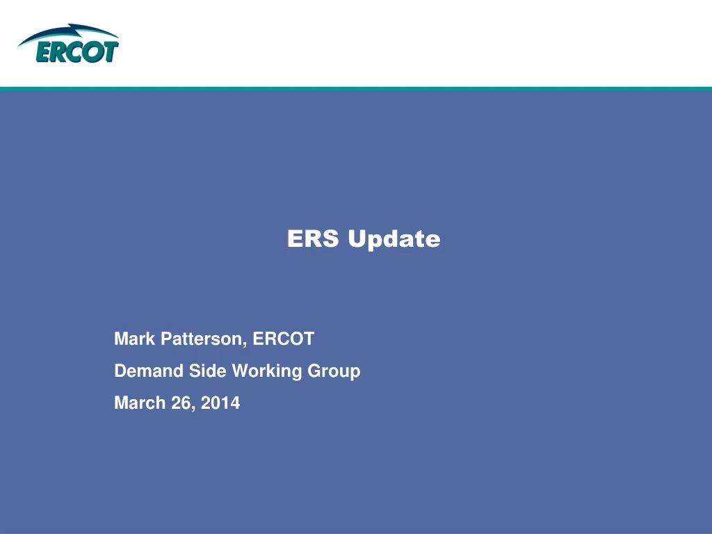 ers update