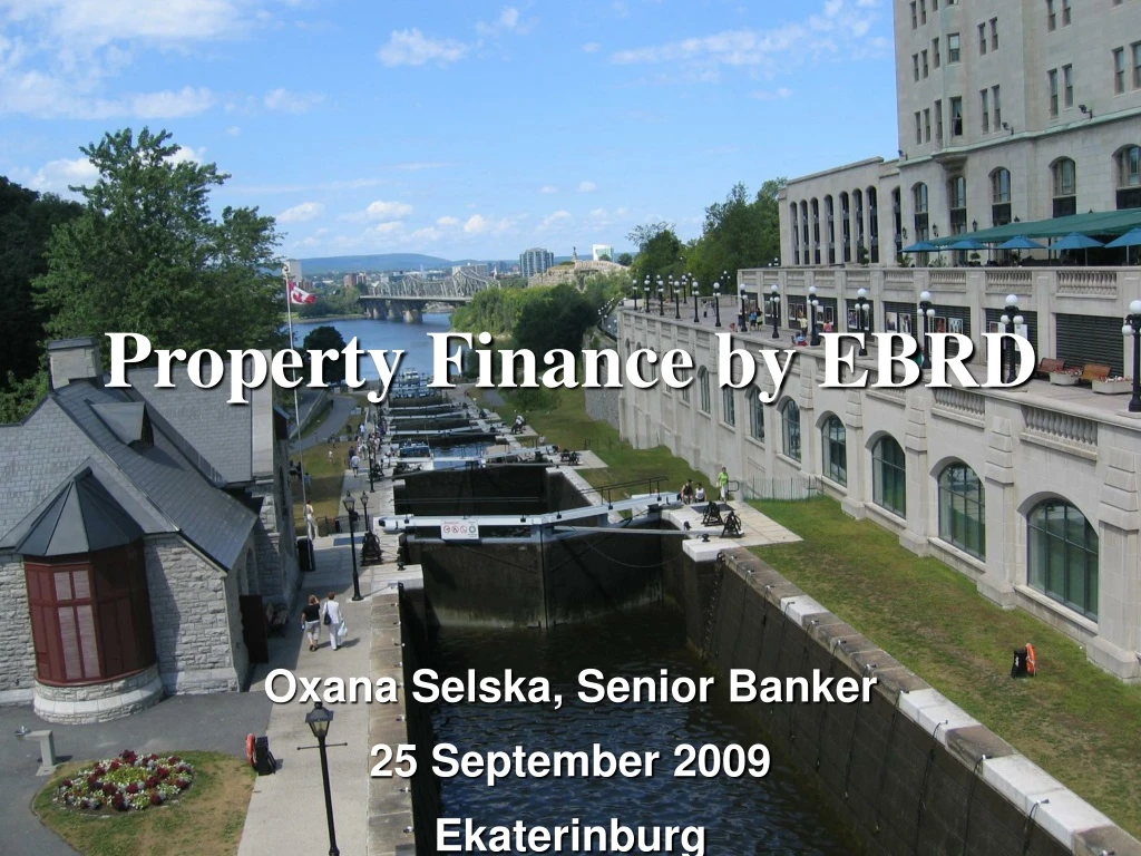 property finance by ebrd