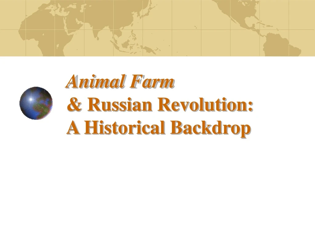 animal farm russian revolution a historical backdrop