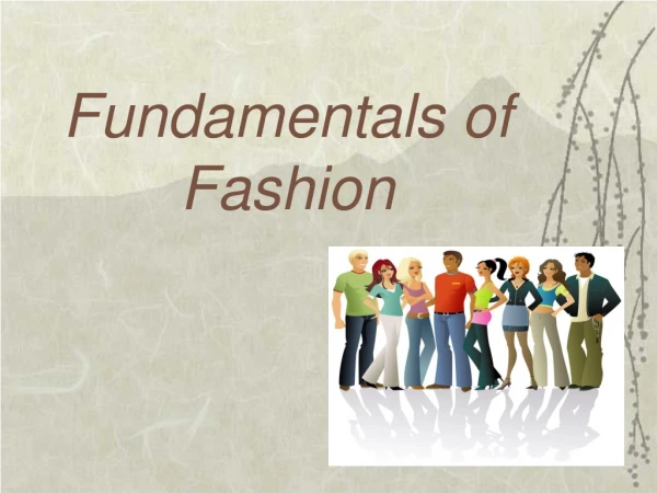 Fundamentals of Fashion