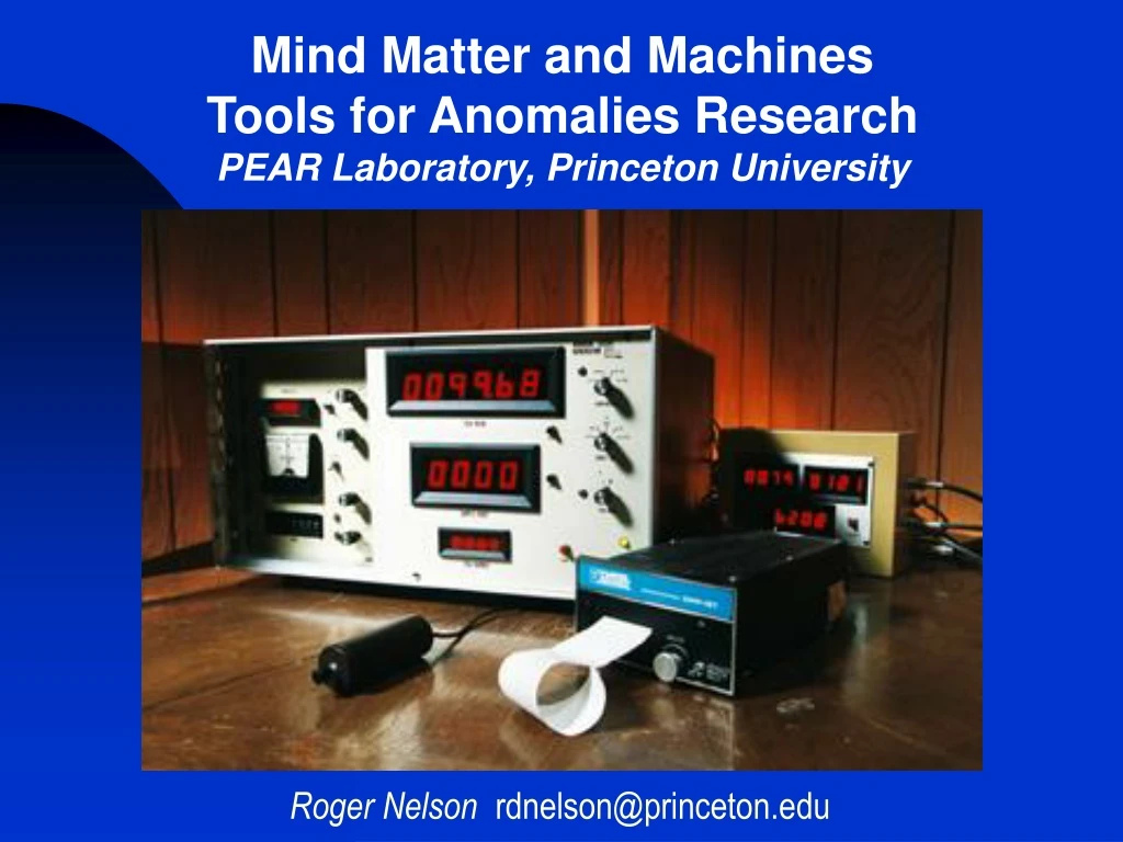 mind matter and machines tools for anomalies