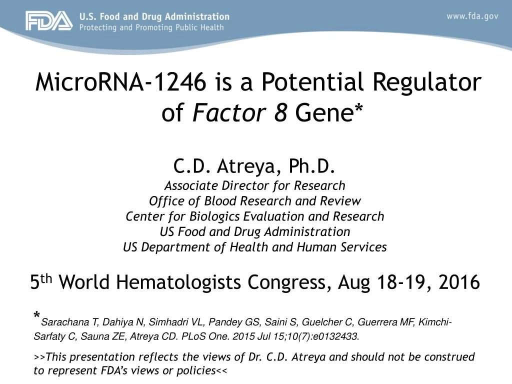 microrna 1246 is a potential regulator of factor