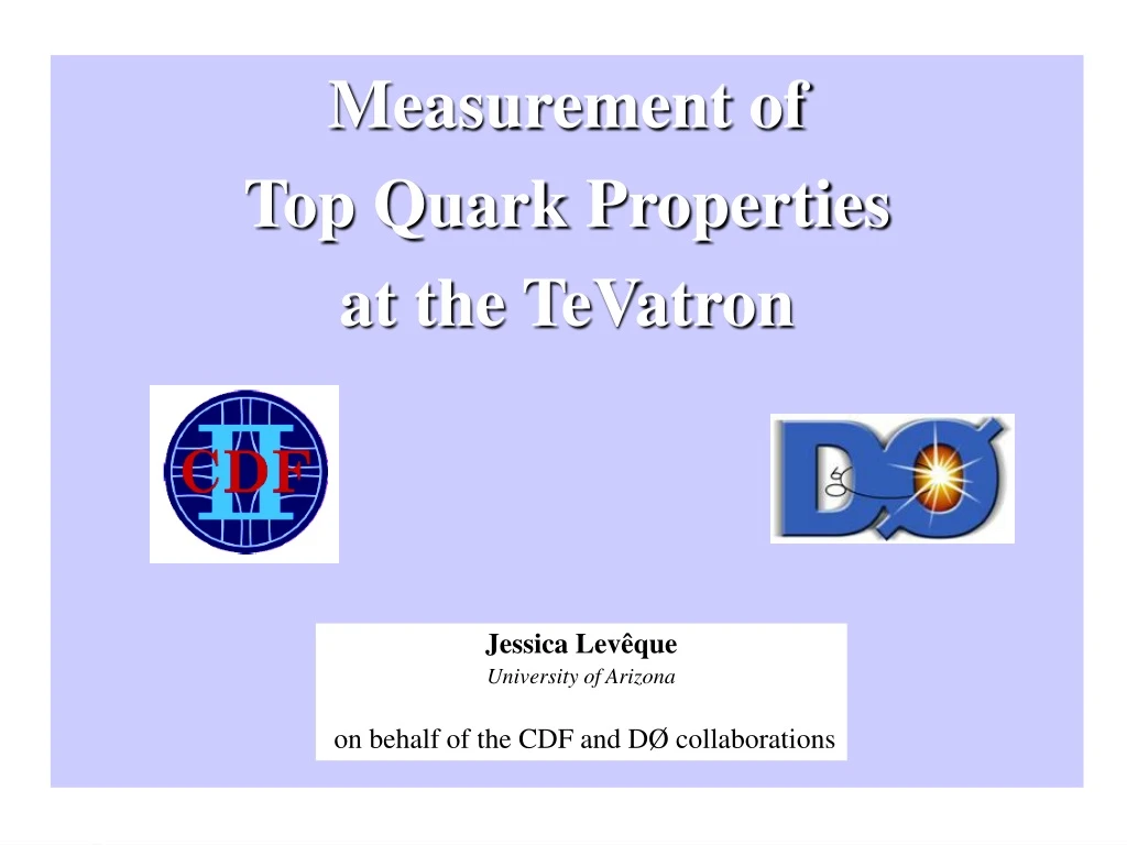 measurement of top quark properties