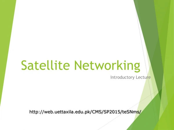 Satellite Networking