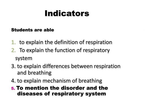 Indicator s