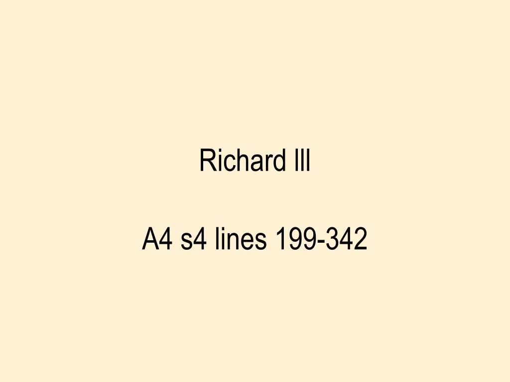 richard lll