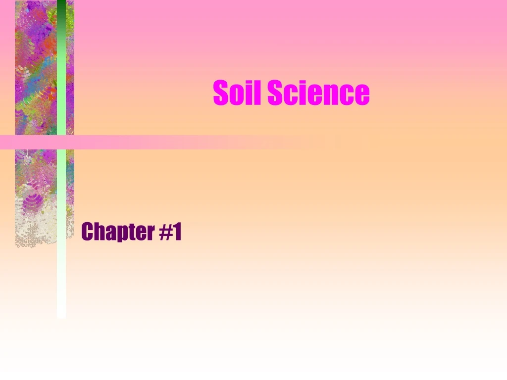 soil science