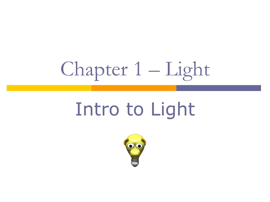 chapter 1 light