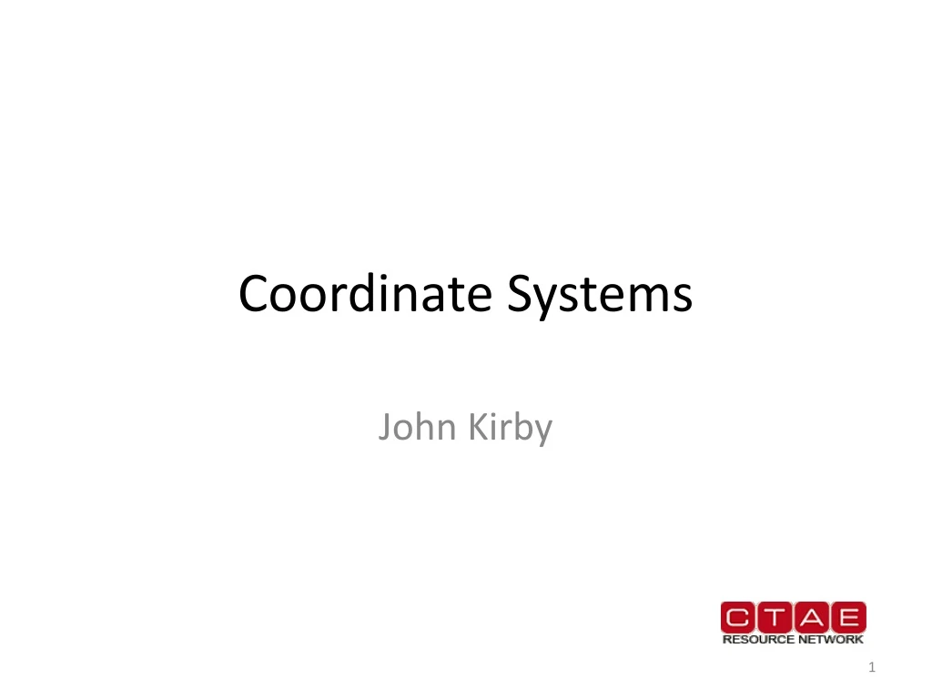 coordinate systems