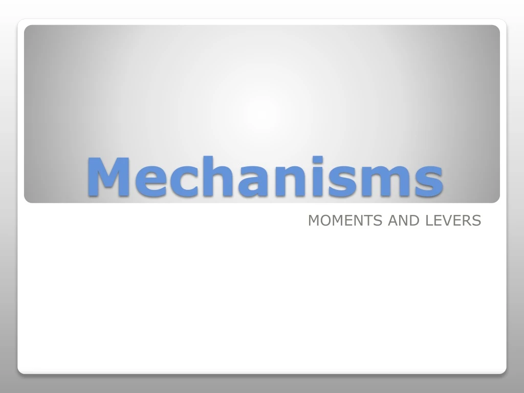 PPT - Mechanisms PowerPoint Presentation, Free Download - ID:8724795