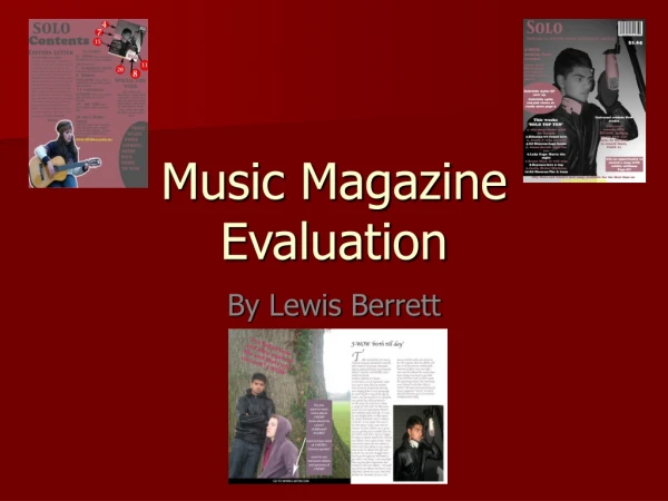 Music Magazine Evaluation