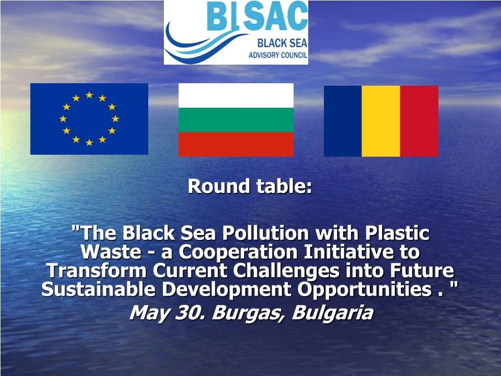round table the black sea pollution with plastic