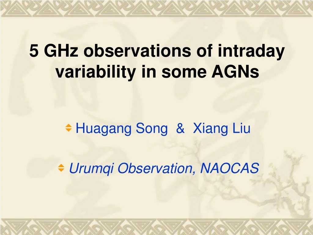 5 ghz observations of intraday variability in some agns