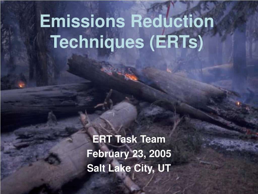 emissions reduction techniques erts