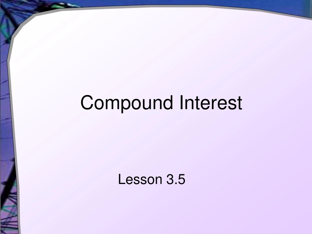 compound interest