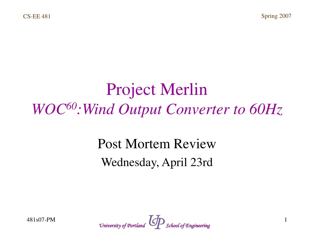 project merlin woc 60 wind output converter to 60hz