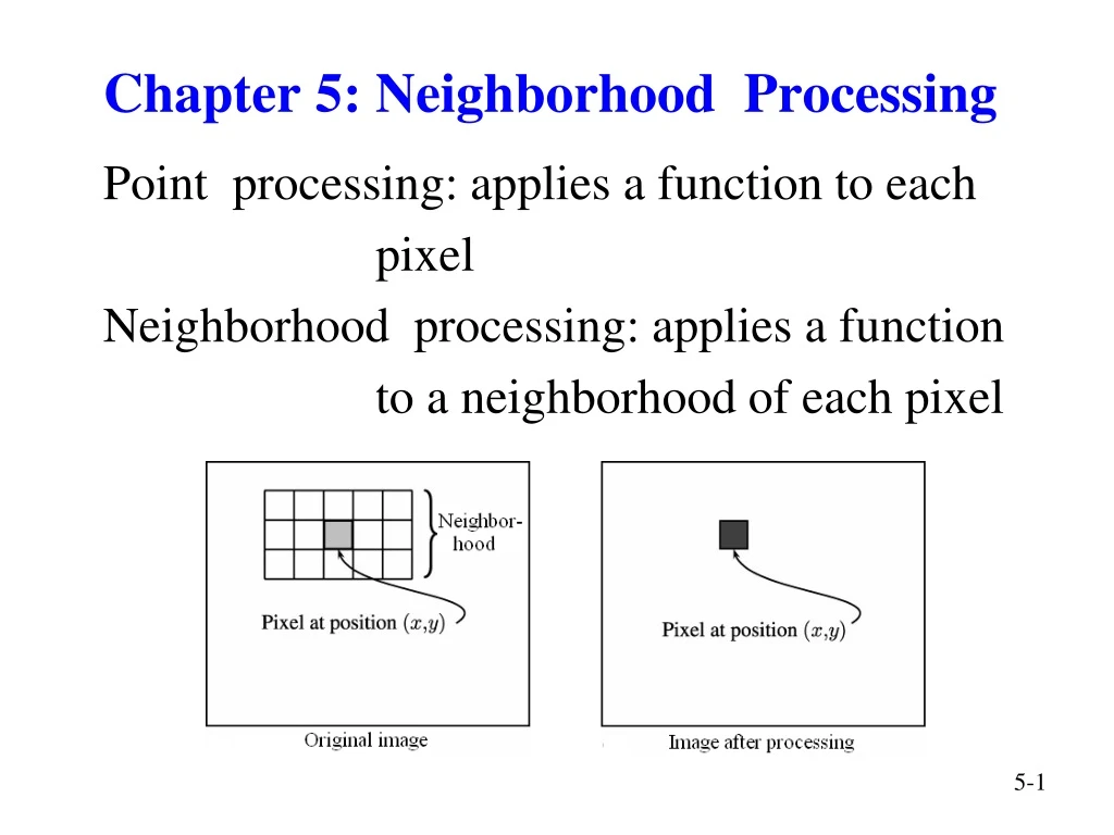 chapter 5 neighborhood processing