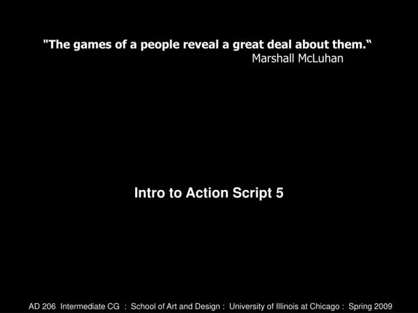 Intro to Action Script 5