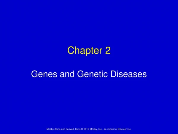 Genes and Genetic Diseases