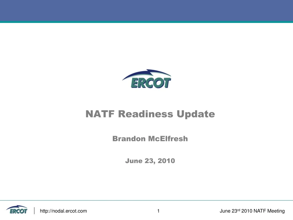 natf readiness update brandon mcelfresh june