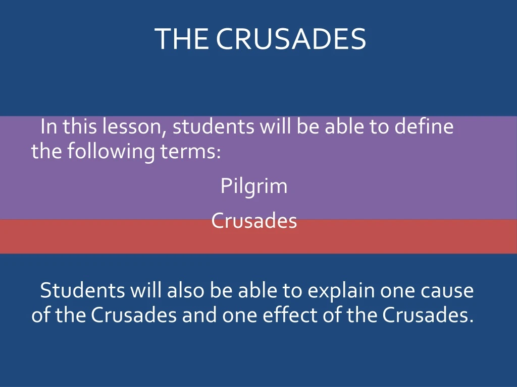 the crusades