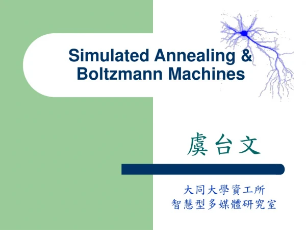 Simulated Annealing &amp; Boltzmann Machines